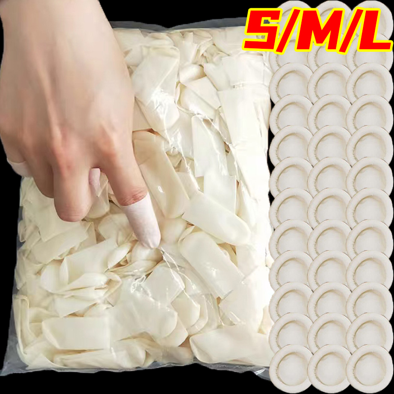 Rubber Glove Cleaning - 50-200pc cubierta antideslizante para los dedos