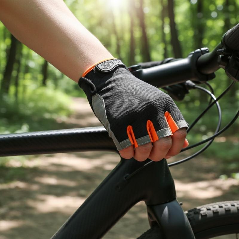 Cycling Glove Padded - Guantes de Ciclismo de Medio Dedo
