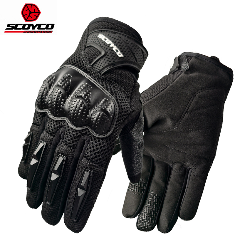 Cycling Glove Padded - Scoyco-guantes de motociclismo con pantalla táctil,