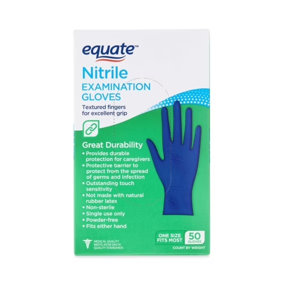 Exam Glove Nitrile - Guantes de Examen de Nitrilo Equate,