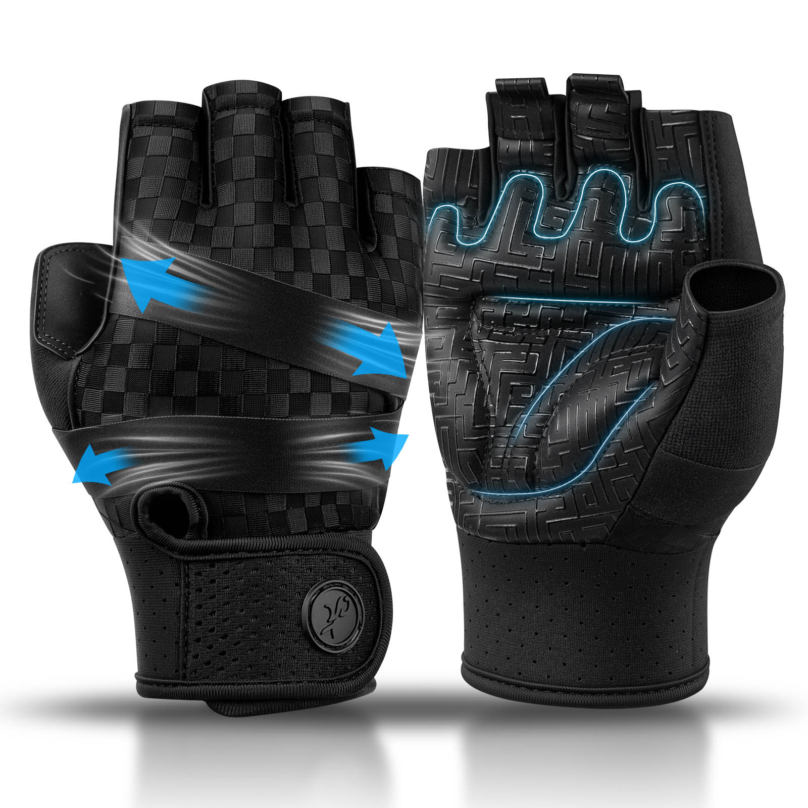 Workout Glove Gym - Guantes de Gimnasio para Hombre, Multiusos,