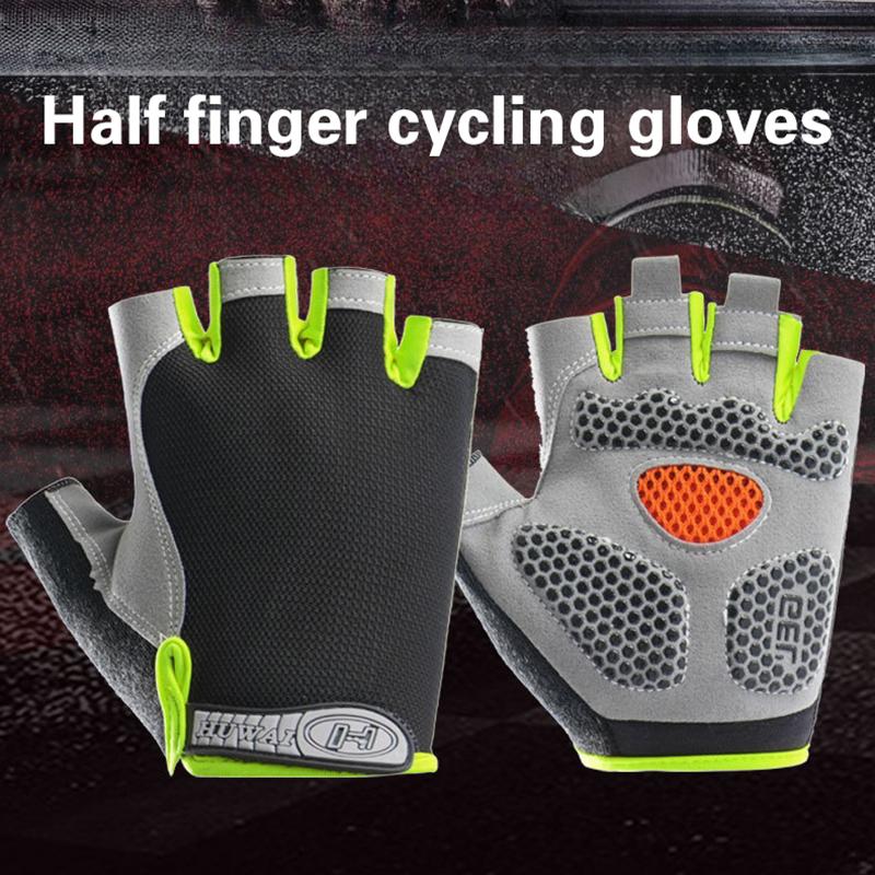 Cycling Glove Padded - Guantes de Ciclismo de Medio Dedo