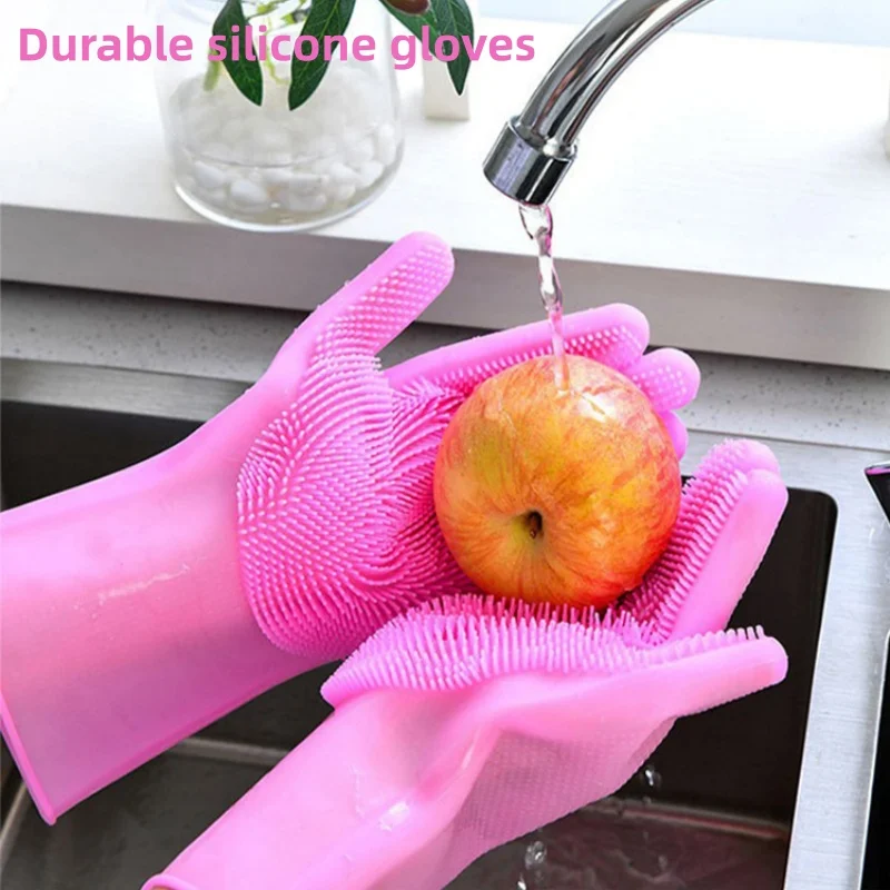 Dish Glove Rubber - Guantes de Goma para el Hogar,