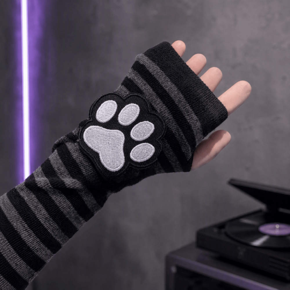 Guantes sin dedos con diseño d - Fingerless Glove Knit reseña y precio