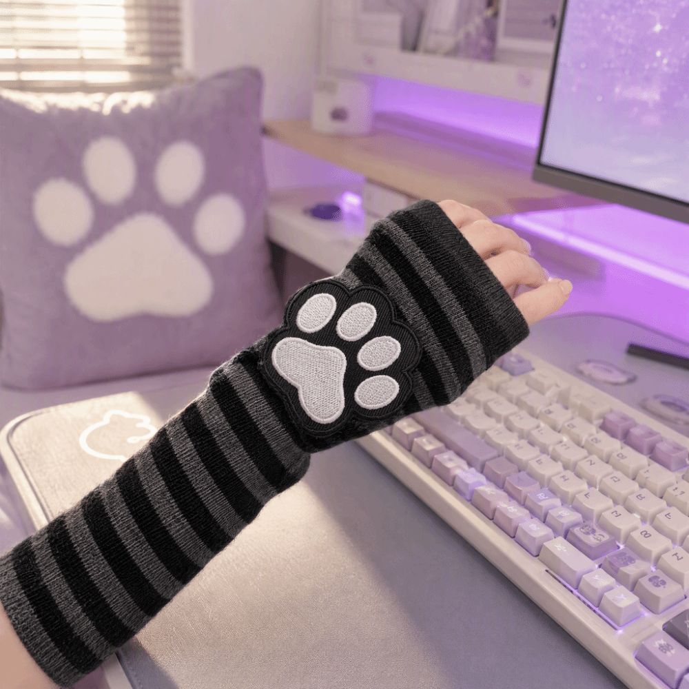 Guantes sin dedos con diseño d - Fingerless Glove Knit reseña y precio