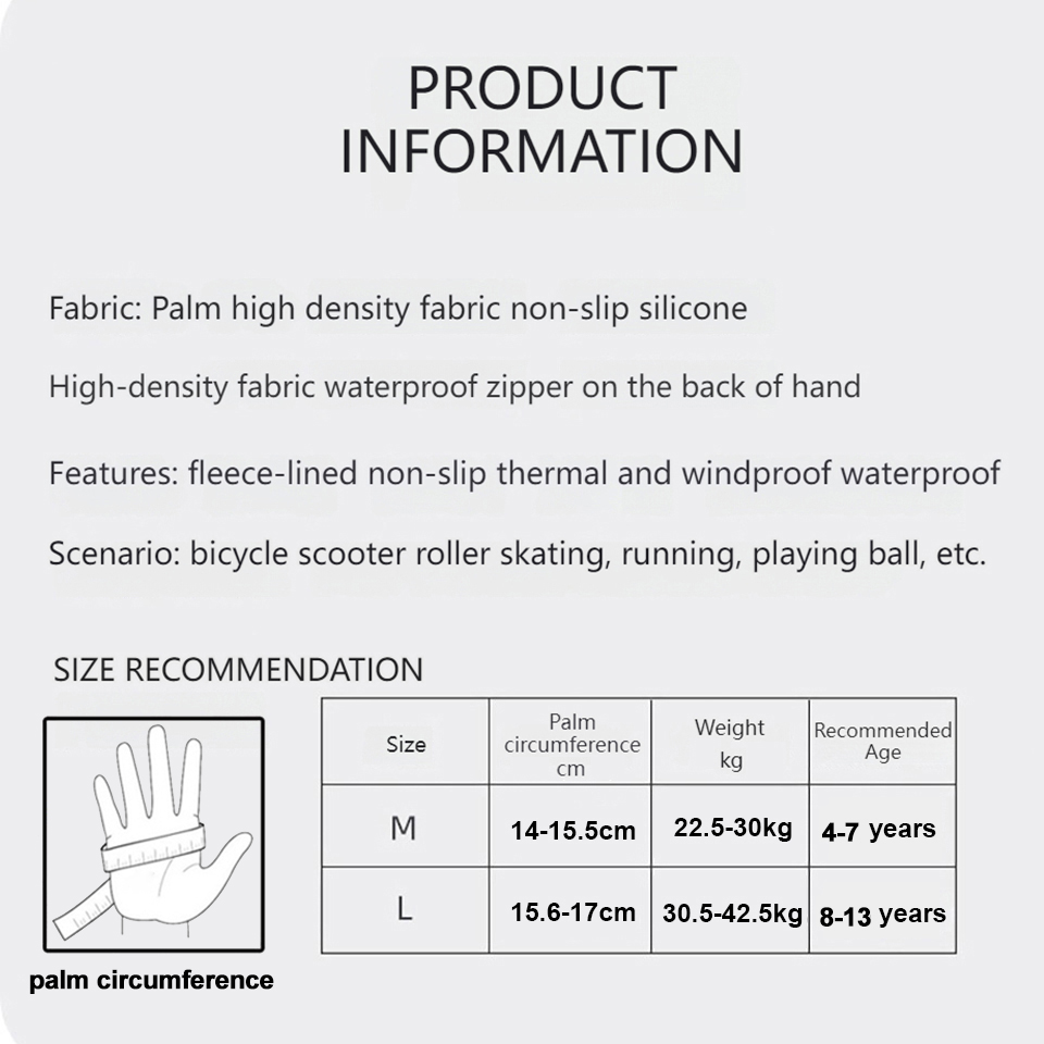 GTUBIKE guantes para niños cál - Ski Glove Waterproof reseña y precio