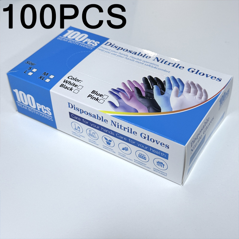 100 Guantes de Nitrilo para Co - Rubber Glove Cleaning reseña y precio