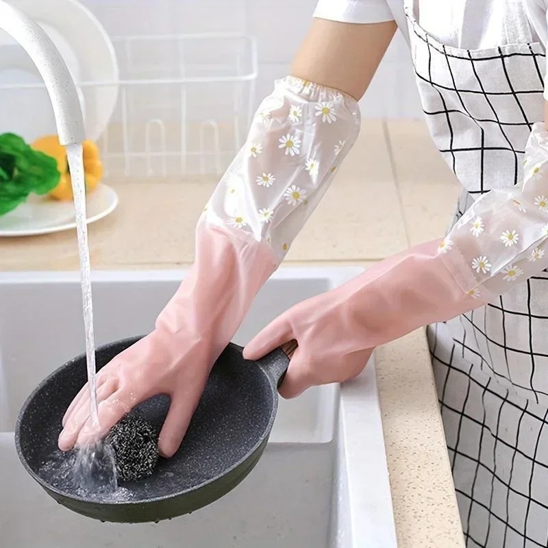 Guantes de goma de manga larga - Rubber Glove Cleaning reseña y precio
