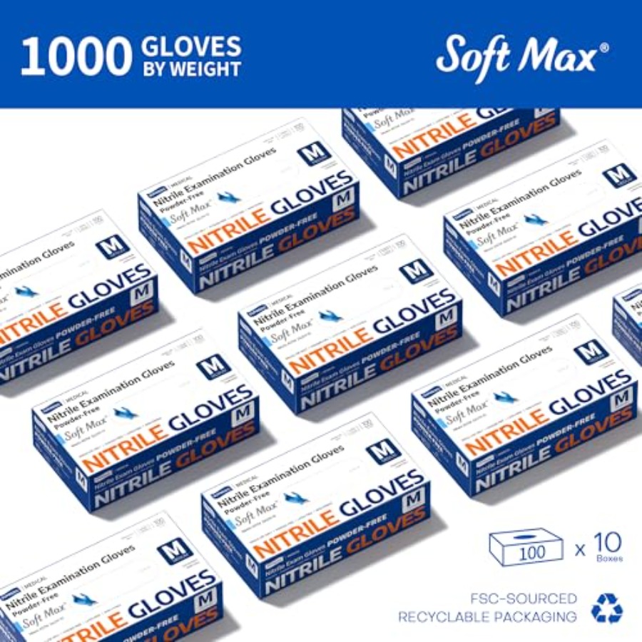 Medical Soft Max ™   Guantes d - Exam Glove Nitrile reseña y precio
