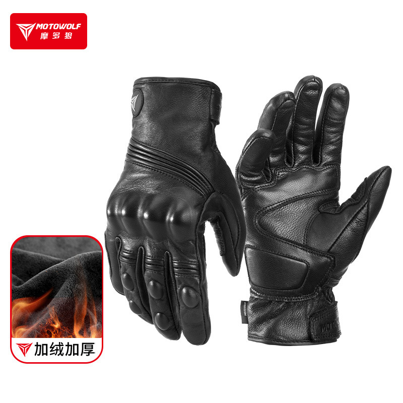 Guantes de moto de invierno pa - Motorcycle Glove Knuckle reseña y precio