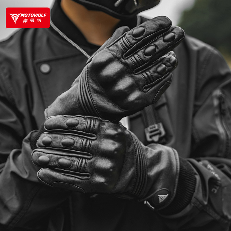 Guantes de moto de invierno pa - Motorcycle Glove Knuckle reseña y precio