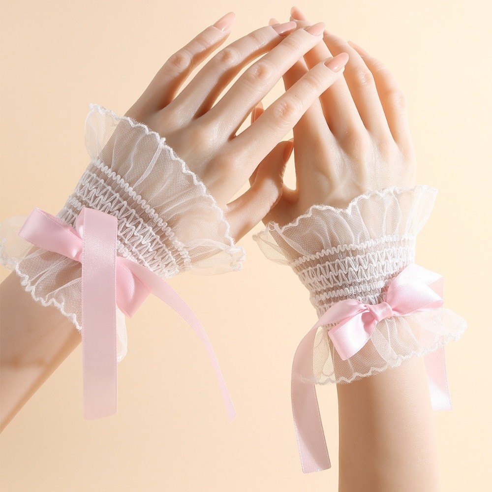 Dulces puños plisados fruncido - Fingerless Glove Knit reseña y precio