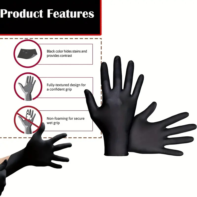 Guantes de Nitrilo Negros Dese - Nitrile Mechanic Glove reseña y precio