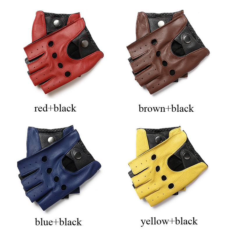 Guantes finos de medio dedo de - Leather Driving Glove reseña y precio