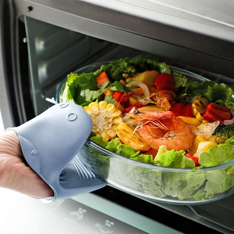 Manoplas de horno gruesas y re - Oven Mitt Silicone reseña y precio