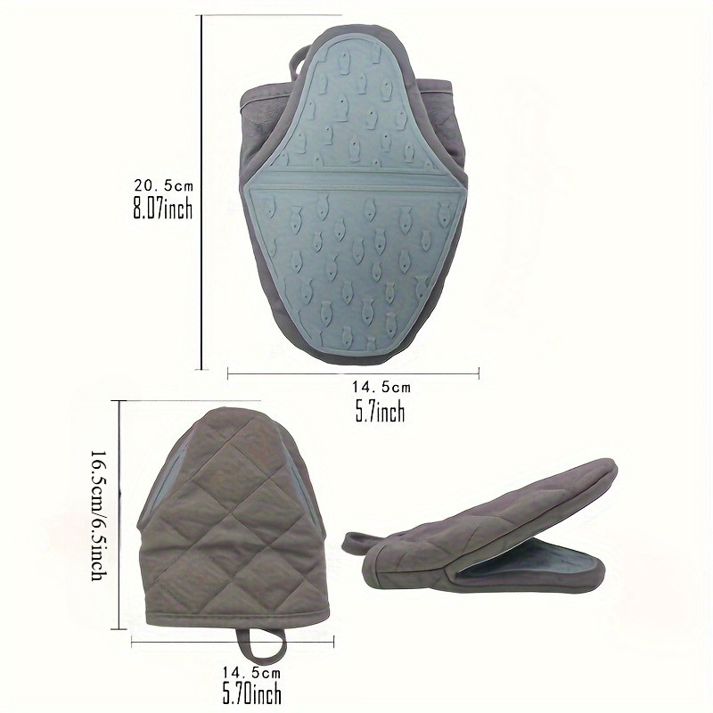 2 almohadillas de silicona |   - Oven Mitt Silicone reseña y precio