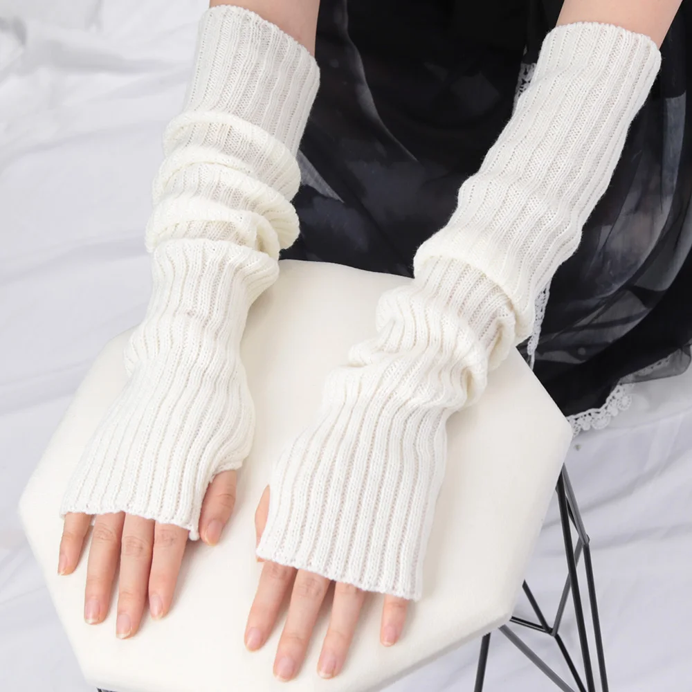 2025 nuevo 52cm mujeres mangas - Fingerless Glove Knit reseña y precio