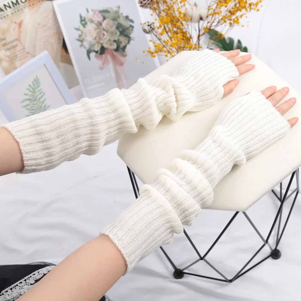 2025 nuevo 52cm mujeres mangas - Fingerless Glove Knit reseña y precio