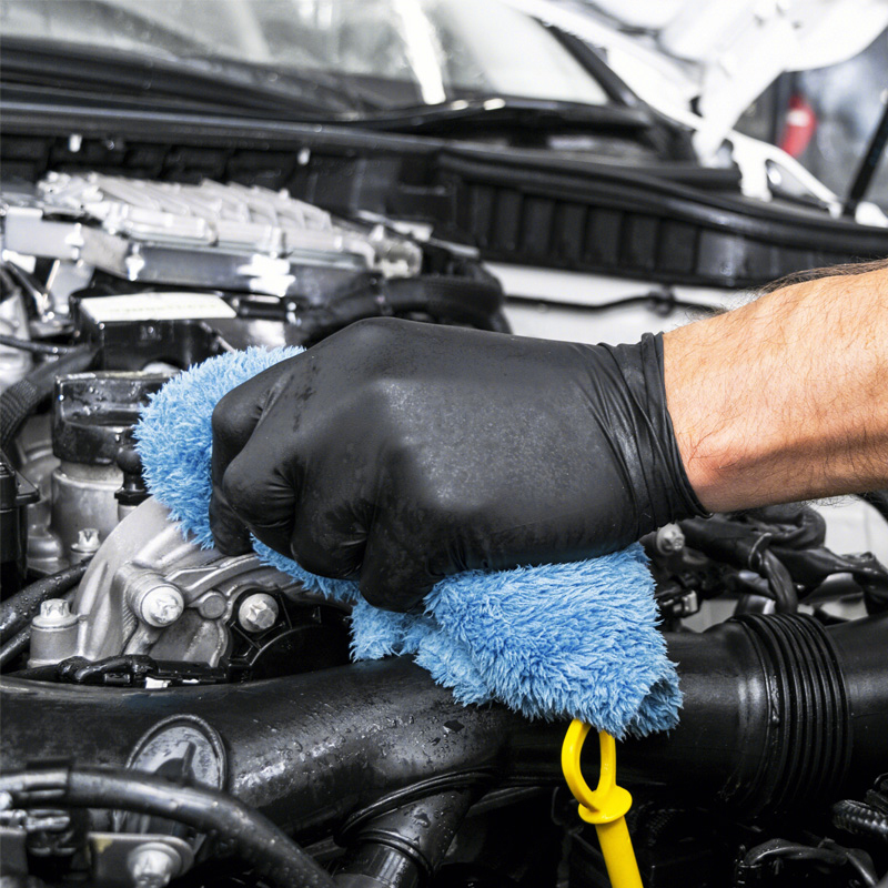 Guantes desechables de nitrilo - Rubber Glove Cleaning reseña y precio