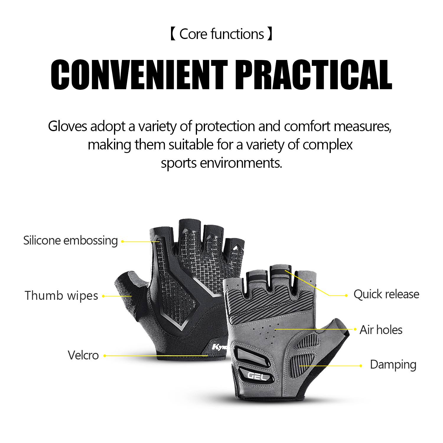 Guantes de ciclismo antidesliz - Cycling Glove Padded reseña y precio